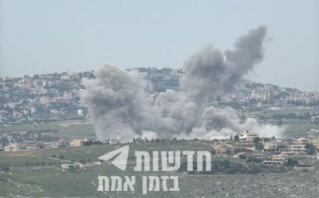 צה"ל תוקף מטרות חיזבאללה בדרום לבנון