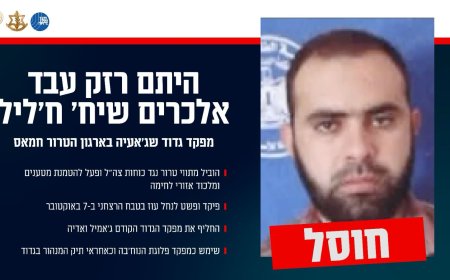 צה"ל ושב"כ חיסלו את מפקד גדוד שג'אעיה בחמאס: "אחראי לטבח בנחל עוז"
